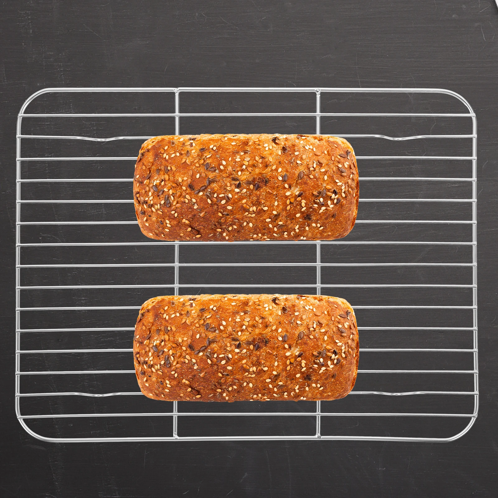 

2pcs Stainless Steel Baking Rack 30x23cm Wire Cooling Grid Suitable for Oven Grill Recipes Durability Efficient Cooling Kitchen