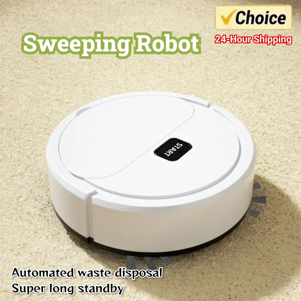 2024 New Model Sweeping Robot Automatic Home Mini Cleaning Machine USB Charging Smart Sweep Mop 2-In-1 Vacuum Cleaner Gift Toys