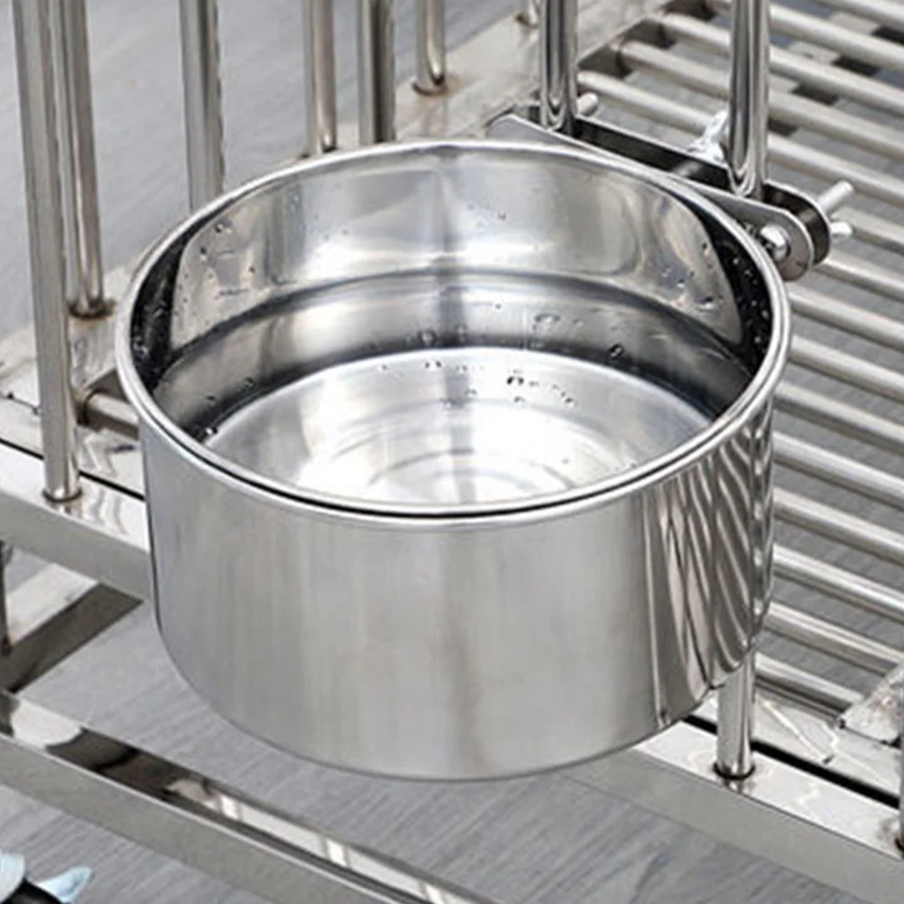 

2Pcs Stainless Steel Pet Bowl for Cats and Dogs, Anti-Overturn Hanging Puppy Bowl with Large Capacity, Smooth Surface Easy Clean