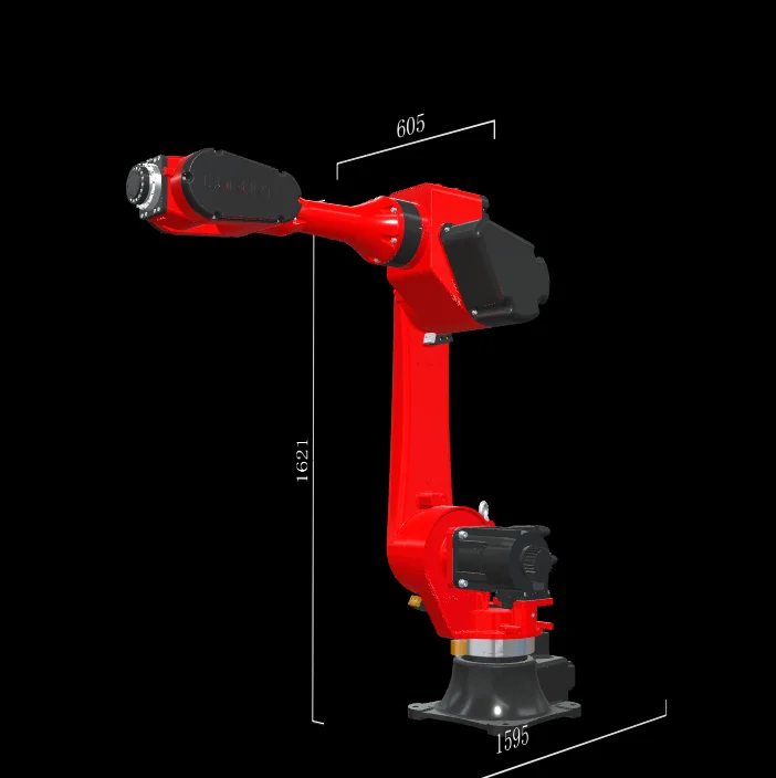 2m Arm Span Industrial Robot 30kg Payload PLC Motor Automated Handling System Food-Grade Sanitary Design IP54 Pneumatic Drive