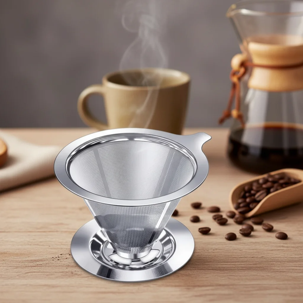 Large Reusable 103 Coffee Filter Strainer Without Paper Inox Use Accessories Barista Aero Press Machine Tools Basket Ims Pro