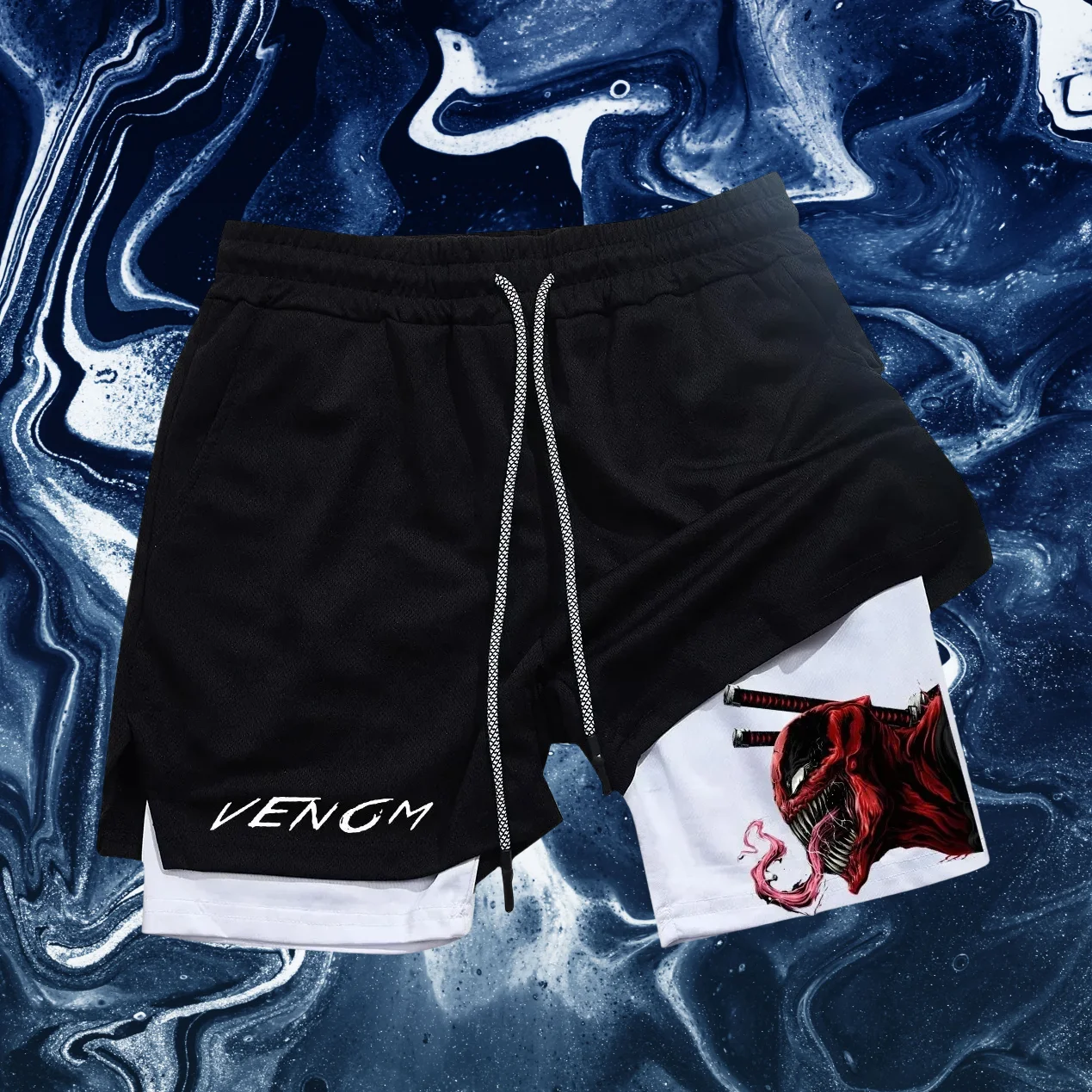 

2026EVNGM Men's Sports Shorts Fitness Running Shorts 2-in-1 Double Layer Shorts Fashion Classic Style