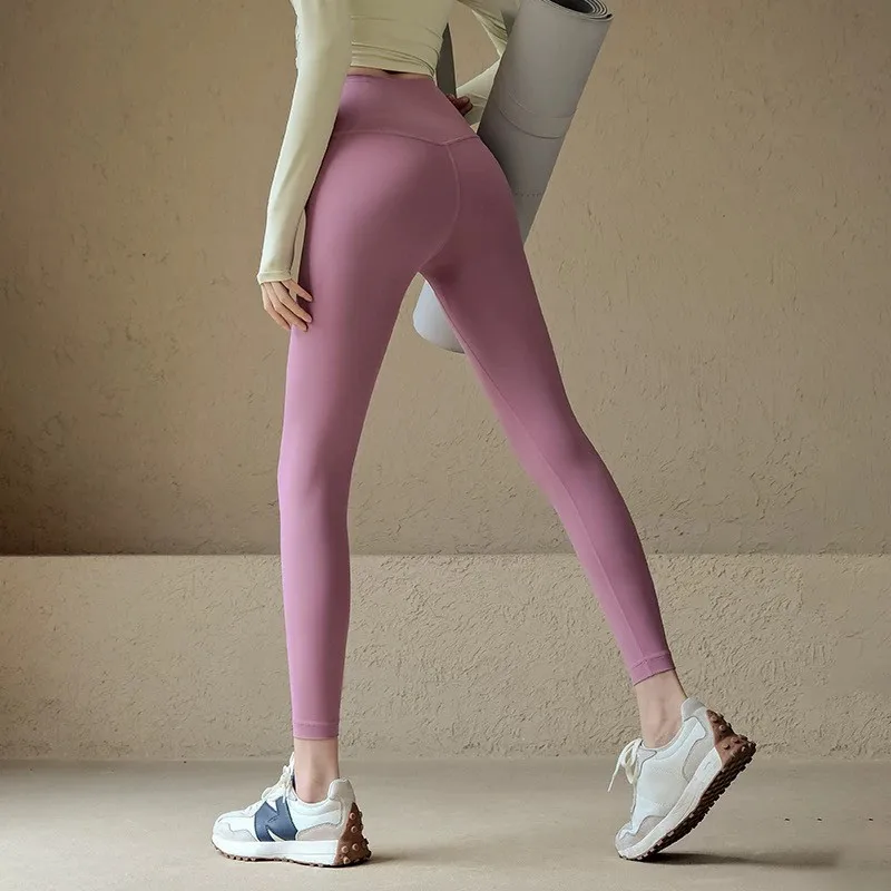 Women High Waist Sports Leggings Tight Breathable Yoga Leggings Elastic Sports Tights Fitness Gym Quality Pilates Pants