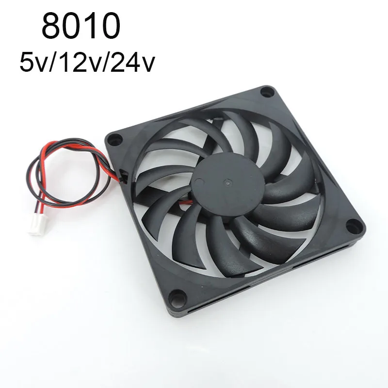 8010 DC5V 12V 24V Cooling Fan Brushless for Reprap 3D Printer Parts DC Cooler 80 x 80 x 10mm Plastic Fan L1