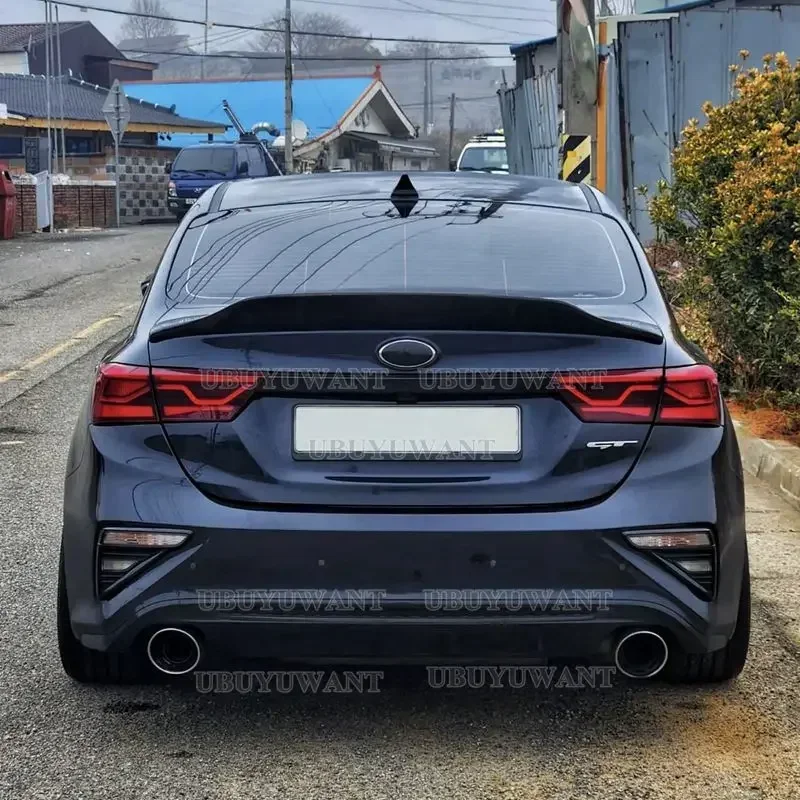 

Rear Trunk Boot Lid Duck Tail Lip Spoiler Wings For Kia K3 Cerato Forte Sport GT 2019-2022 Carbon Fiber Tuning Accessories