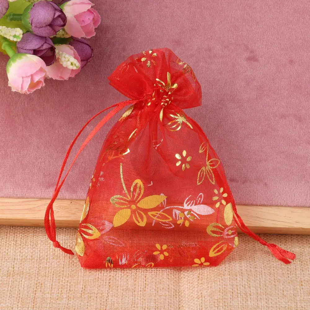 20pcs/Lot 13x18cm Colrful Mesh Drawstring Storage Bag for Sachet