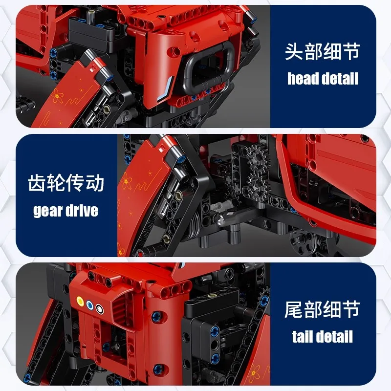 MOLD KING MOC 15067 alta tecnología potencia MK dinámica Control remoto Robot de bloques de construcción aplicación RC Robot juguetes para niños regalos de cumpleaños