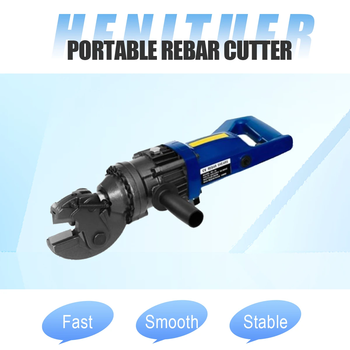 HENITUER HRC-20 High Quality Portable Rebar Cutter Cast Iron Handheld Rebar Cutter for Cutting Rebar and Iron Bars