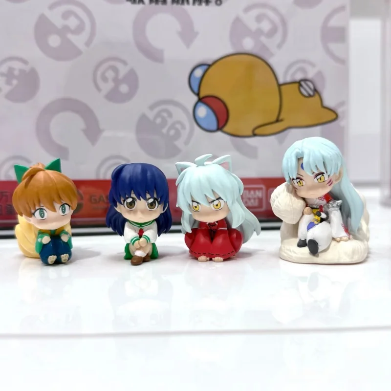 

Подлинные фигурки Bandai Inuyasha, модель Sesshoumaru Kagome, ожидание для укладки серии Gashapon, украшение для рабочего стола, сбор