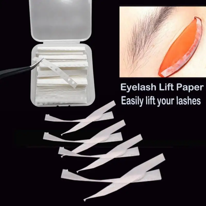 New 500/1000Pcs Eyelash Perm Covering Paper Keratin Eyelash Lifting Film Press Eyelash Pressing Paper Curling Fixing Eyelashes
