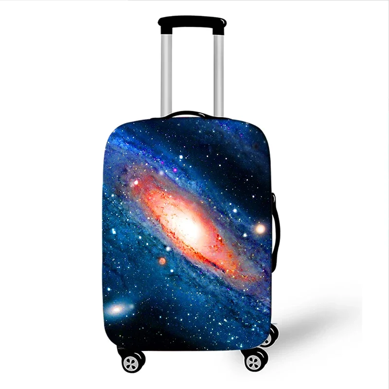 Multicolor Galaxy Star Luggage Cover Space Planet Washable Suitcase Protector Anti-scratch Suitcase Cover Fit 18-32 Inch Luggage