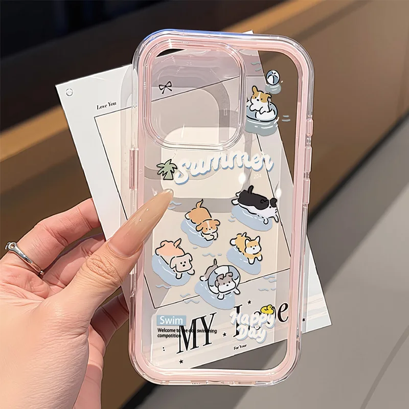 Preciosa funda de teléfono con forma de pez para iPhone 13, funda transparente de silicona TPU suave a prueba de golpes para iPhone 14, 11, 17, 12, 16 Pro Max 17