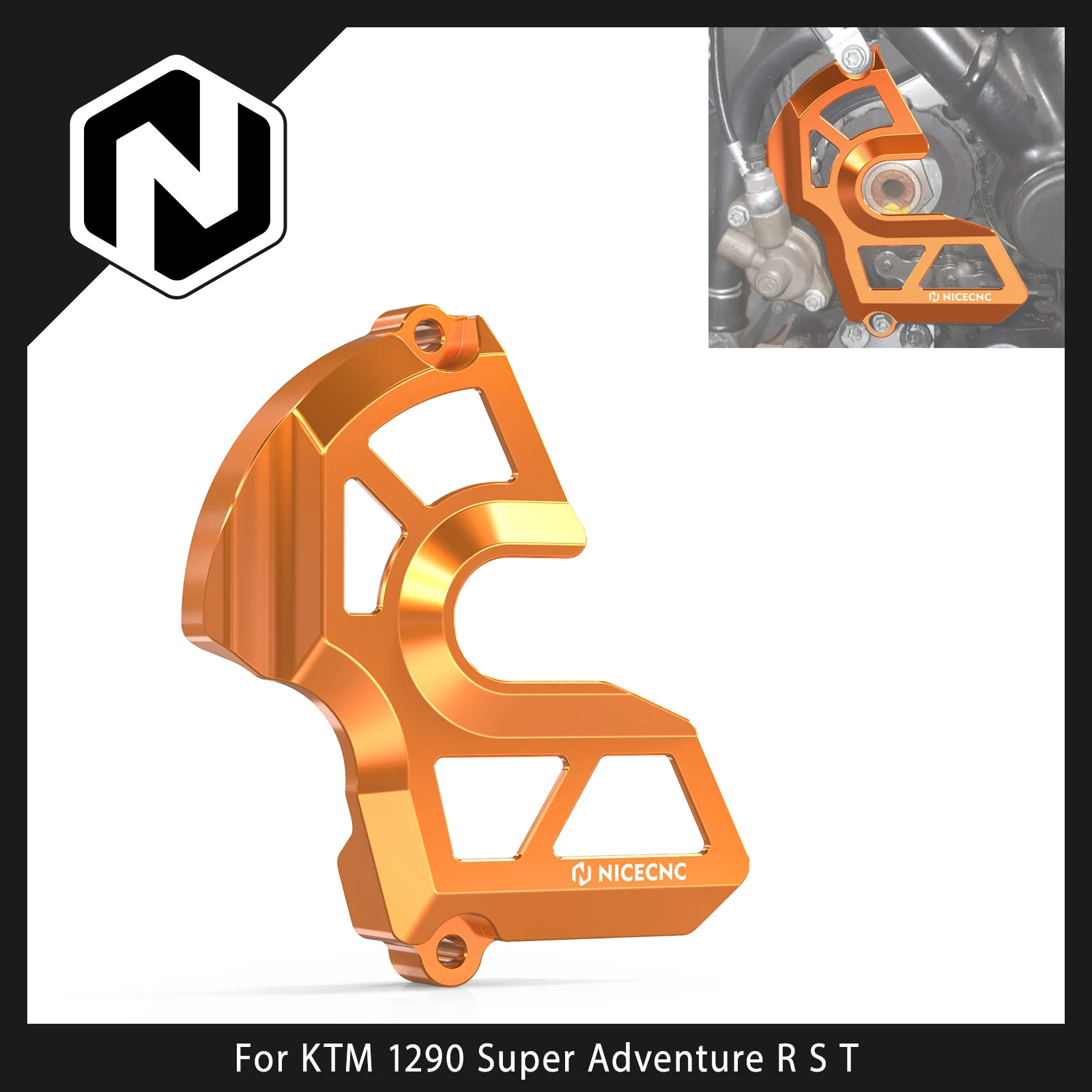 

Чехол для мотоциклетной цепи, крышка звездочки для KTM 1290 Super Adventure R S 2017-2020 1290 Super Duke R GT 1090/1190 Adventure R