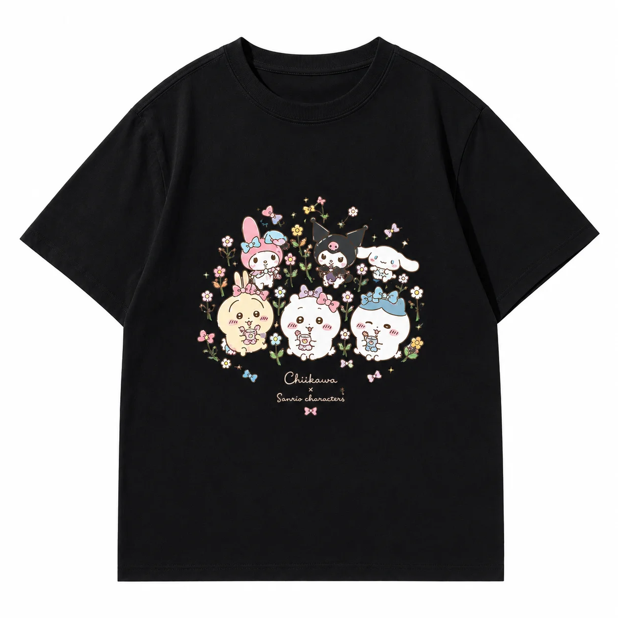 2026 Chiikawa DRINKING LICENSE Sommer Eltern-Kind Reines Baumwoll-T-Shirt Bequem, Atmungsaktiv, Hochwertig Ins Y2k – Detail 5