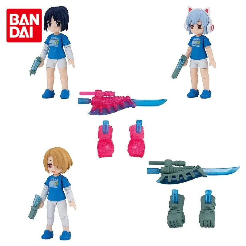 Bandai Original Gashapon AQUA SHOOTERS Set Anime Action Figures Toys for Boys Girls Kids Gift