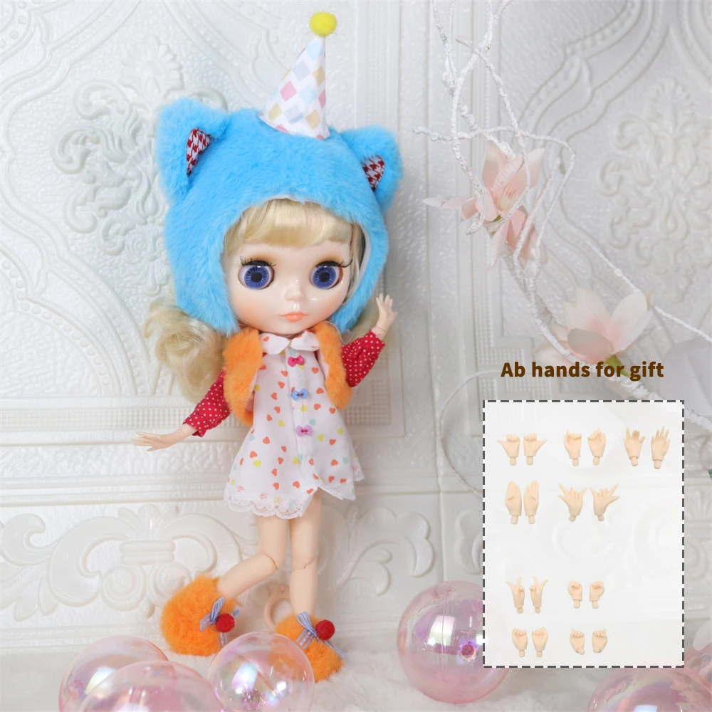 ICY DBS blythe doll 30cm 1/6 BJD toy viso lucido capelli corti corpo articolato