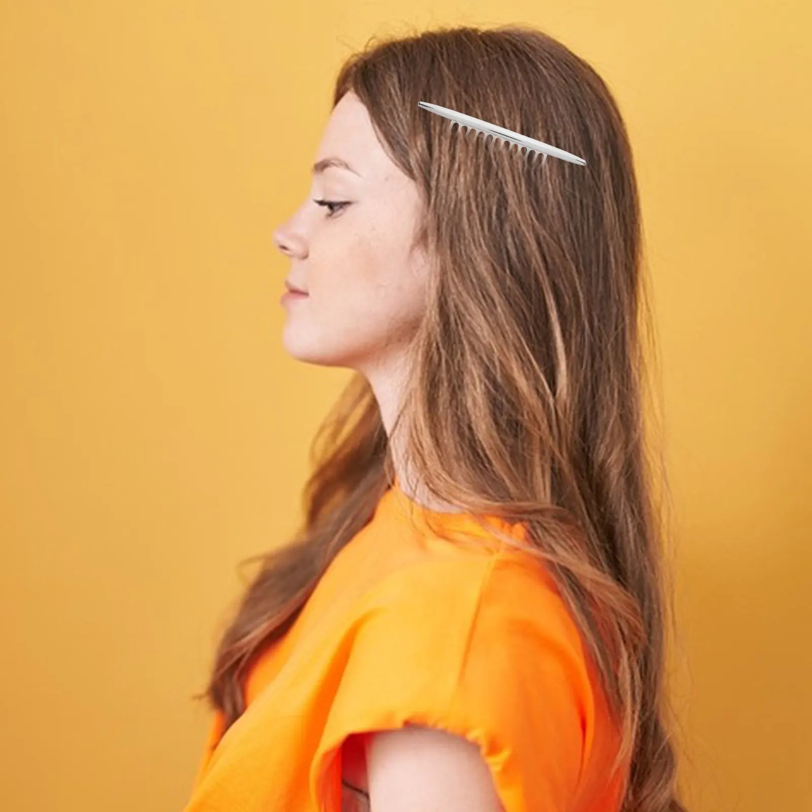 2pcs Electroplated Alloy Hair Combs for Women – Chic Barrette Hairpins for Everyday & Festival Styling