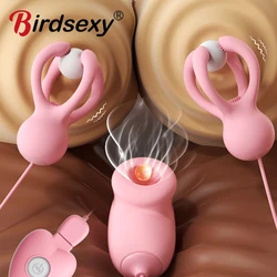 Nipple Vibrator for Women Breast Massage Nipple Clamp Enhancer Nipple Sucking Stimulator Sex Toys Couples Female Adult Toys