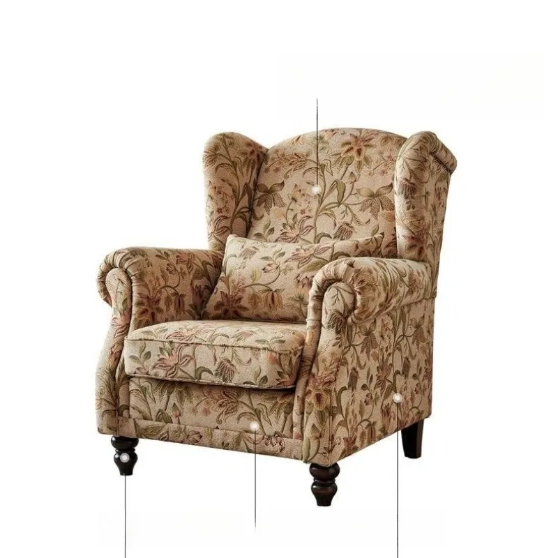 

American fabric tiger chair, cigar chair, retro casual tiger stool