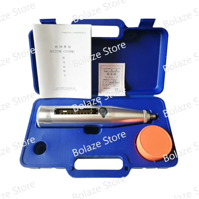 

Concrete Rebound Test Hammer Portable Schmidt Hammer High Polymer Material Shell Resiliometer Testing Equipment HT-225B