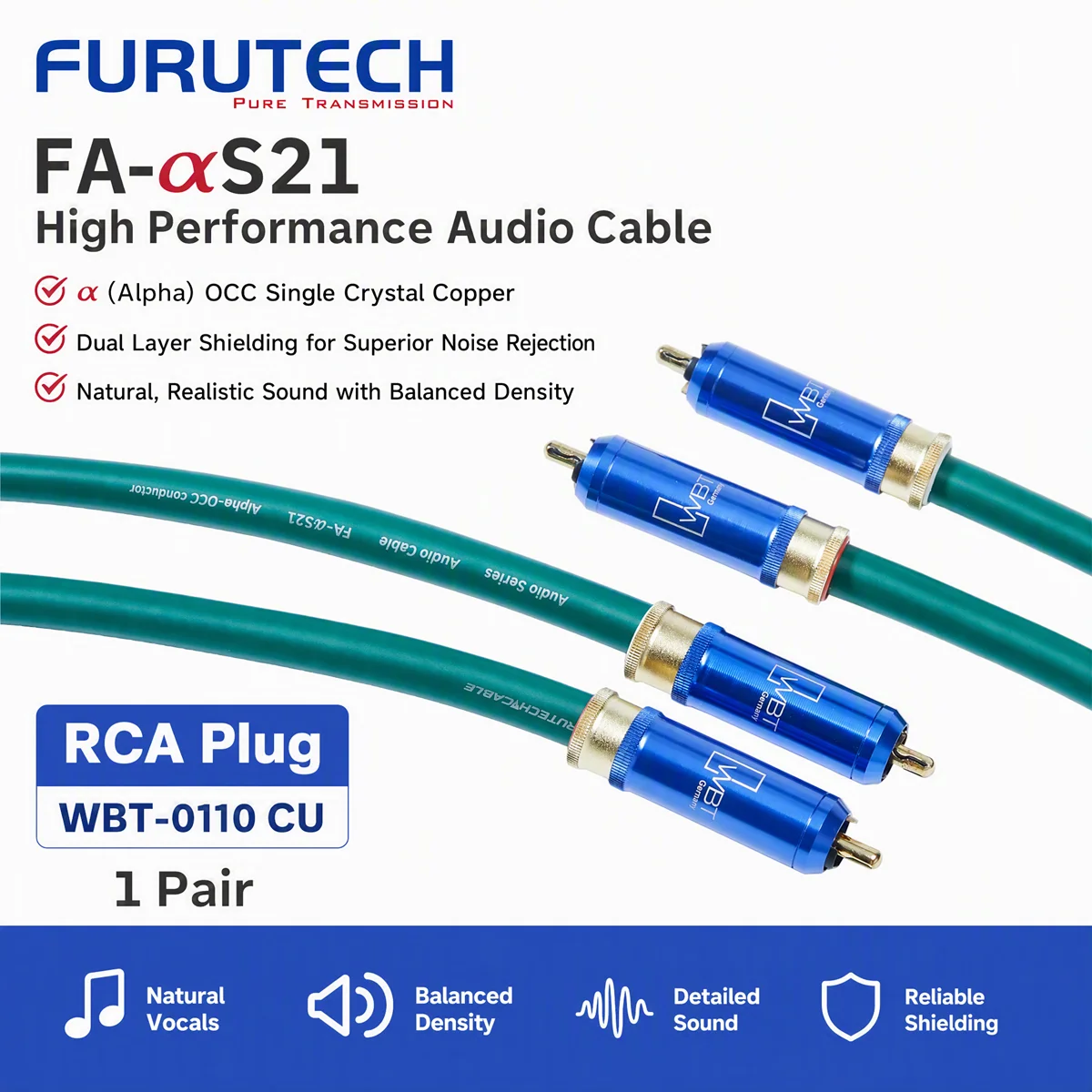 cavo-hifi-in-rame-monocristallino-occ-furutech-fa-αs21-cavo-audio-con-connettori-rca-maschio-maschio-per-lettore-cd-dac-e-amplificatore