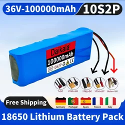 New36V 10S2P 100000mAh High-capacity Scooter Battery 18650 Lithium Battery Pack 500W 100Ah High Power for 42V Motorcycle Scooter