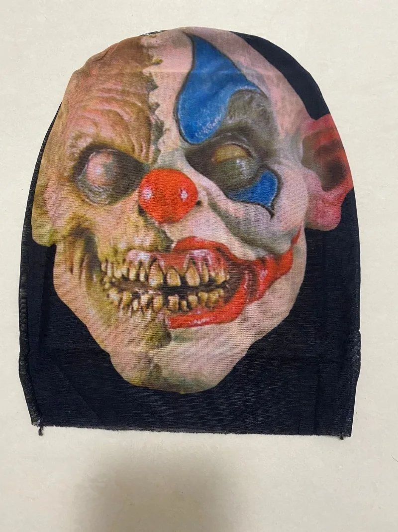 Herren gruselige Maske volle Abdeckung Spandex Mesh Kapuze Maske Halloween Horror Cosplay Maskerade Haut masken gruselige Zombie Schädel Kopf bedeckung