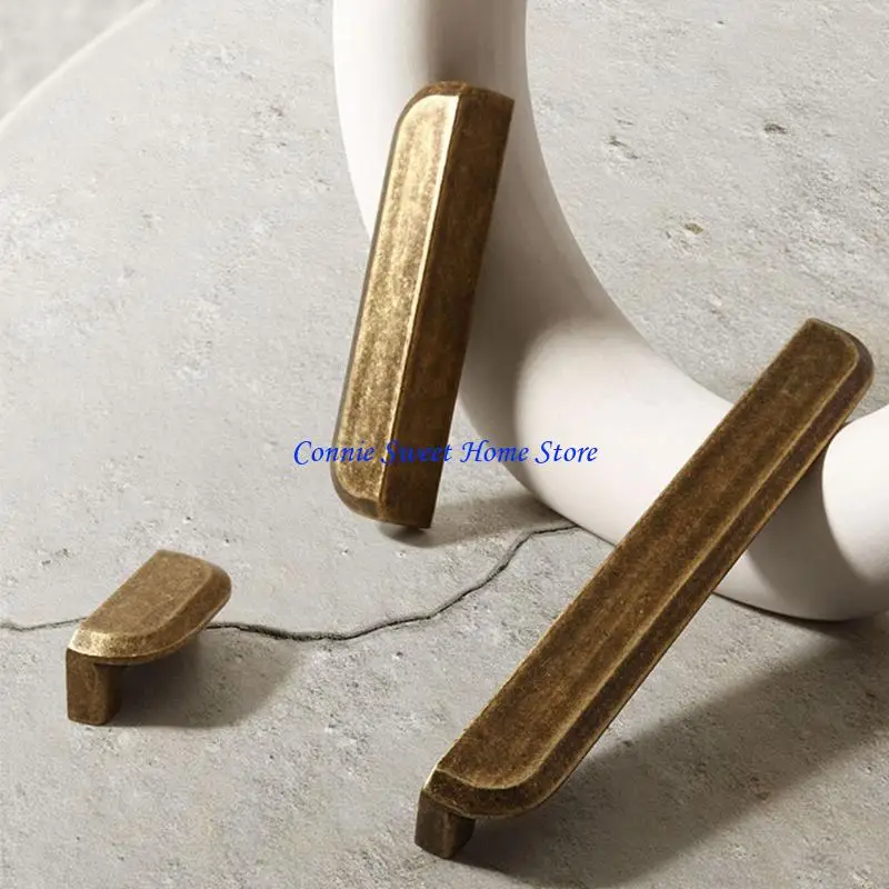 LXAF Pair of Vintages Bronze Cabinets Pulls Comfortable Grip Easy Installation for Stylish Home and Furniture Upgrades