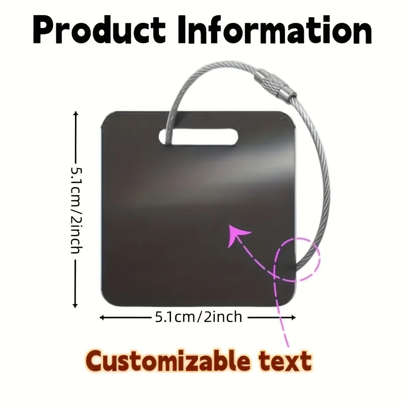 نص مخصص علامة الأمتعة المتينة حقائب الظهر النقش الشخصي حقائب الظهر علامة هدية مثالية لعيد الحب حقائب السفر العلامات #4