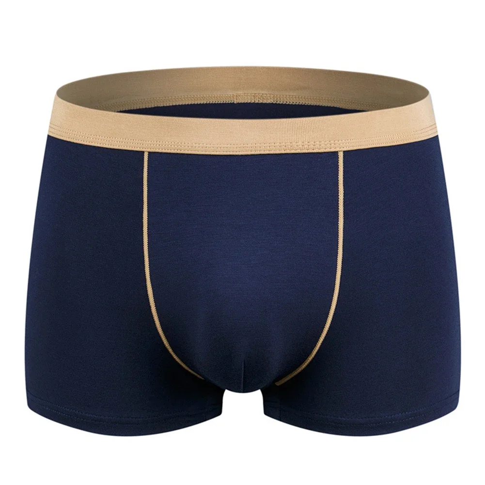 Mens Underwear Seamless Breathable Boxer Briefs Simple Thin Comfort Multicolor