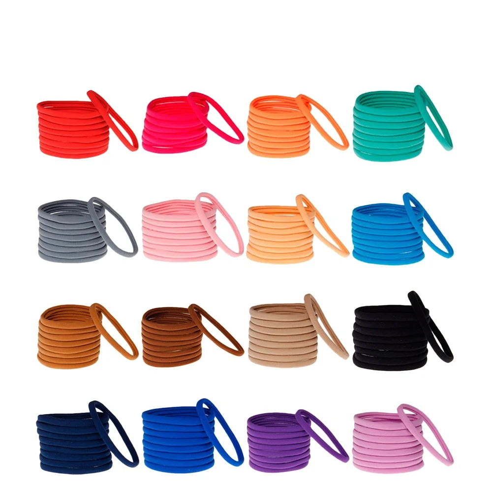 

36 Pcs Ties Elastic Nylon Band Seamless Seamless Hair Band Ring Baby Cute Durable Cloth Material Small Light