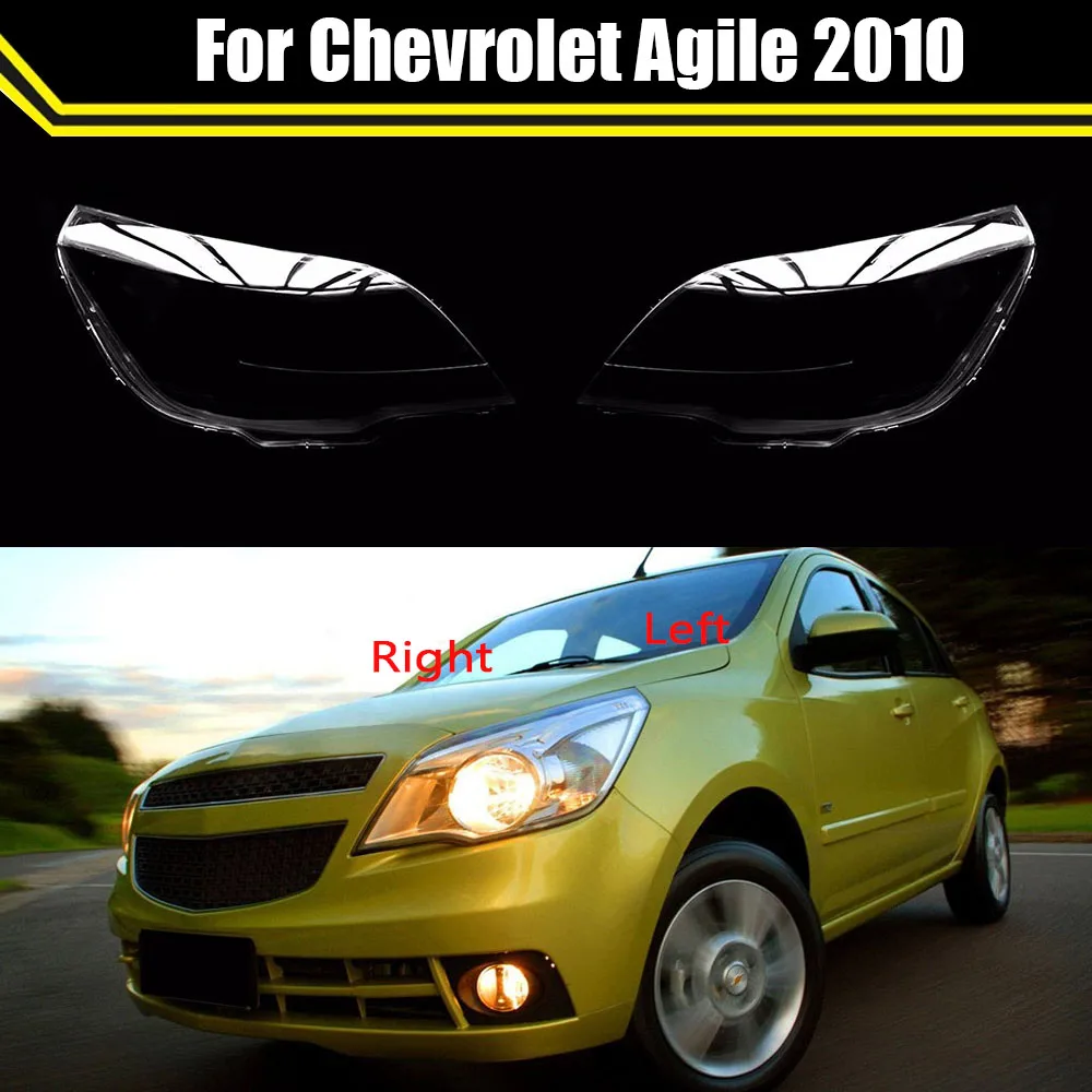 

Крышка для автомобильной фары для Chevrolet Agile 2010, стеклянная крышка для головной лампы, крышка для линзы, Прозрачный Абажур для передней фары