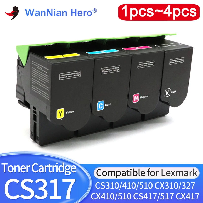 

Картридж с тонером CS310 с чипом, совместимый для принтера Lexmark CS410 CS510 CX310 CX327 CX410 CX510 CS317 CS417 CS517 CX417 CX517