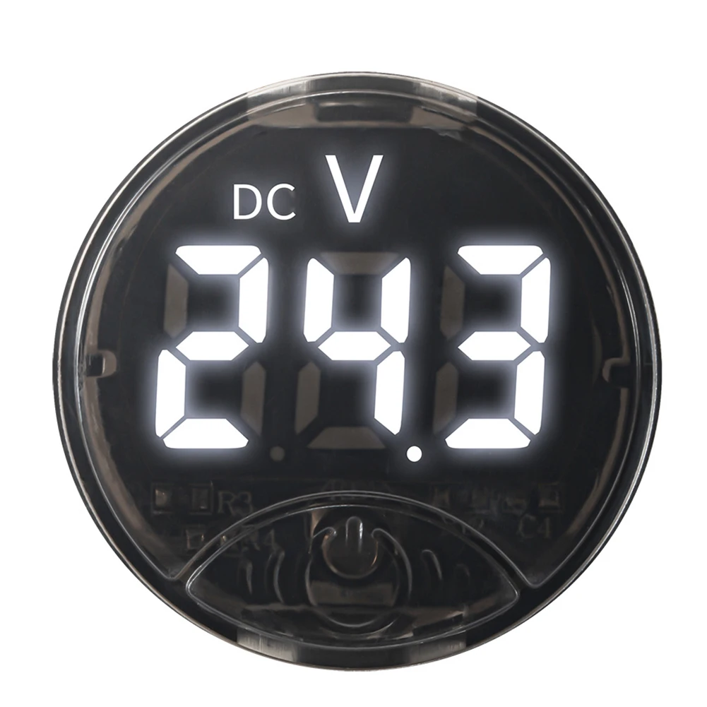 DC 7 120V LED Digital Voltmeter with Touch Switch and Reverse Polarity Protection for Car Battery Voltage Monitoring