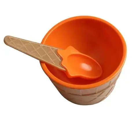 Dessert Ice Cream Bowls Cup Kitchen Accessories Dinning Tool Container Holder Ice Cream Bowl Spoon Wonderful Gift Children Love