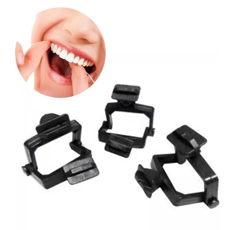 100 Pcs Dental Lab Disposable Plastic Articulator Black Articulator with Long Short Neck