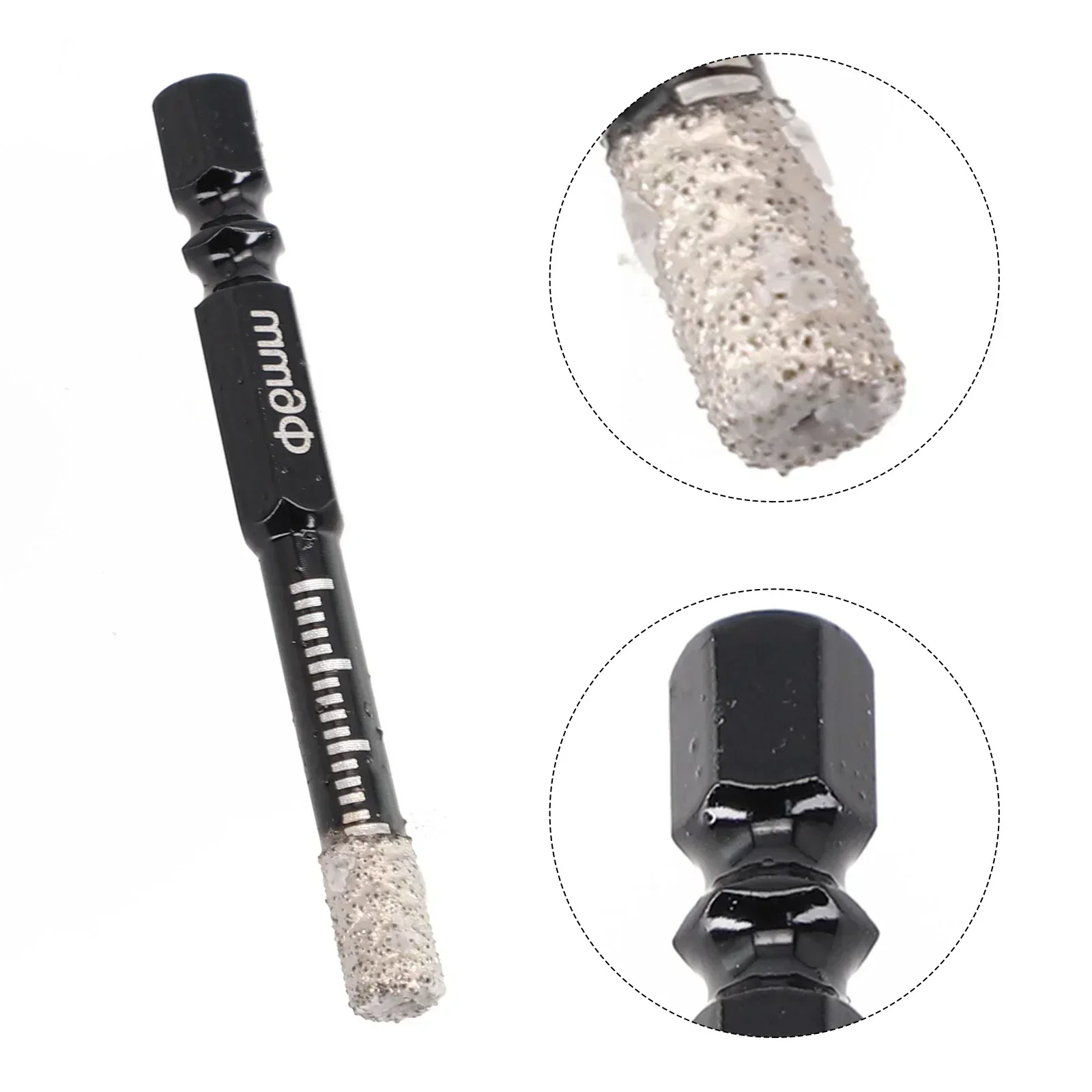 Dry Diamond Drill Bits Set For Granite Ceramic Marble Tile Stone Glass Hard Material Hex Shank Masonry Hole Saw Drill Bit 6-12mm