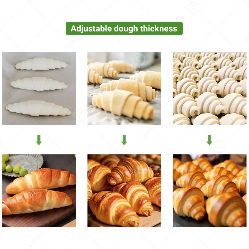 Automatic Electric Croissant Forming Rolling Make Small Mini Home Machine for De Croissant