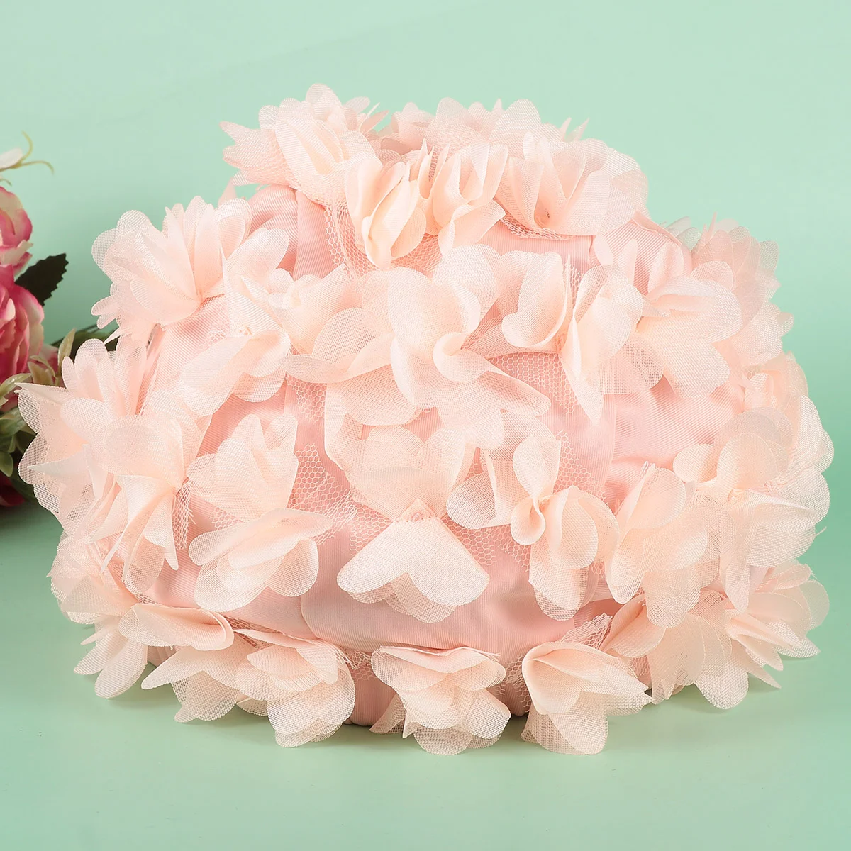 

Swimming Cap Girl Child Girls Accessories Floral Petal Hats Caps for Women Flower