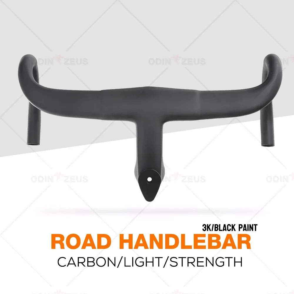 Integrated Road Handlebar with Free Mount, 1:1,Original，Road Bike Accessories,Only Matte Carbon, Aero,380mm,400mm,420mm,440mm,