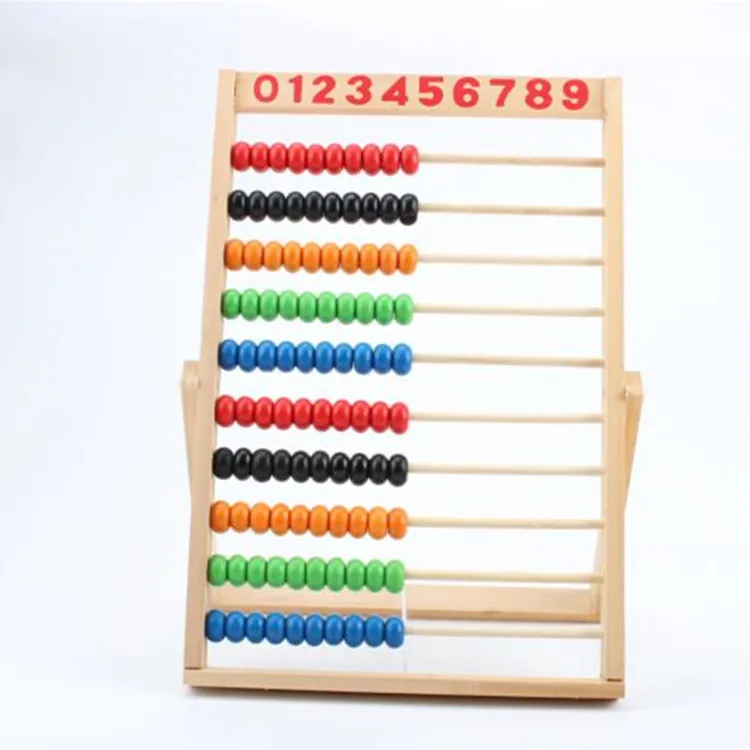 

Wooden early education children's arithmetic toys Ten-speed calculation racks, children's educational aids Kindergarten abacus t