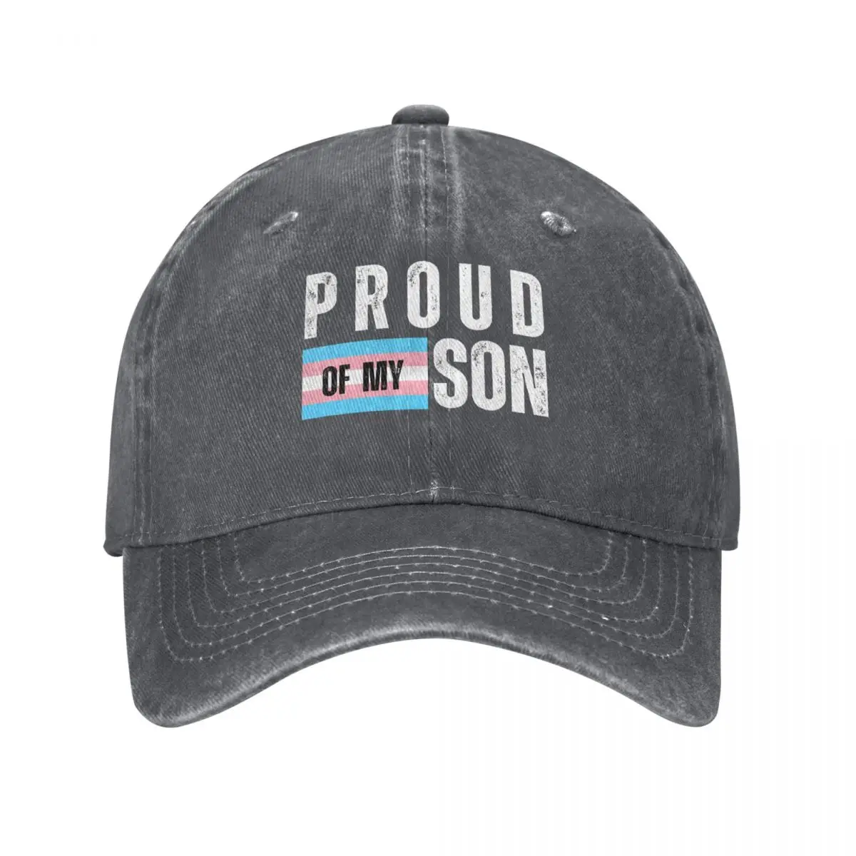 PROUD OF MY TRANSGENDER SON TRANSGENDER SON PRIDE TRANS FLAG PROUD PARENT Baseball Cap western Hat hard hat For Women 2025 Men's