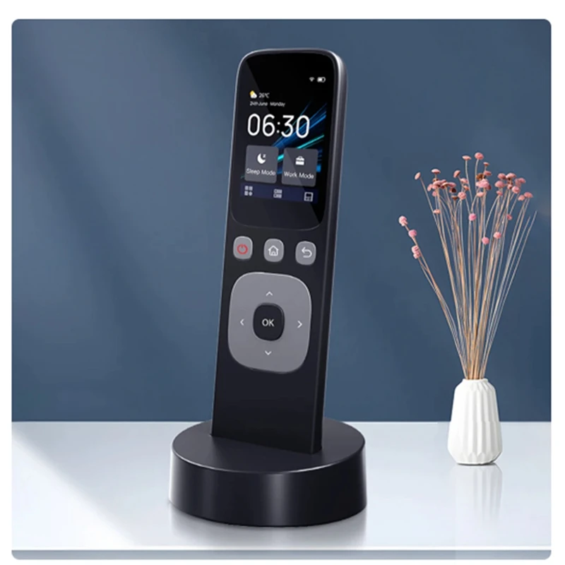 1 Stück WLAN Haushalts gerät Center Control Wireless Touchscreen Handheld Zentral steuerung schwarz Kunststoff USB wiederauf ladbar