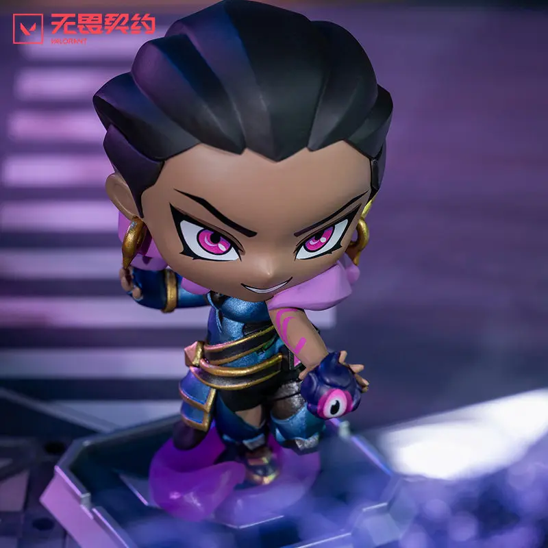 Valorant Chibi Reyna Figure Collectible Game Peripheral Pvc Figurine Desktop Decoration For Adult Game Fans Collection Display view 5