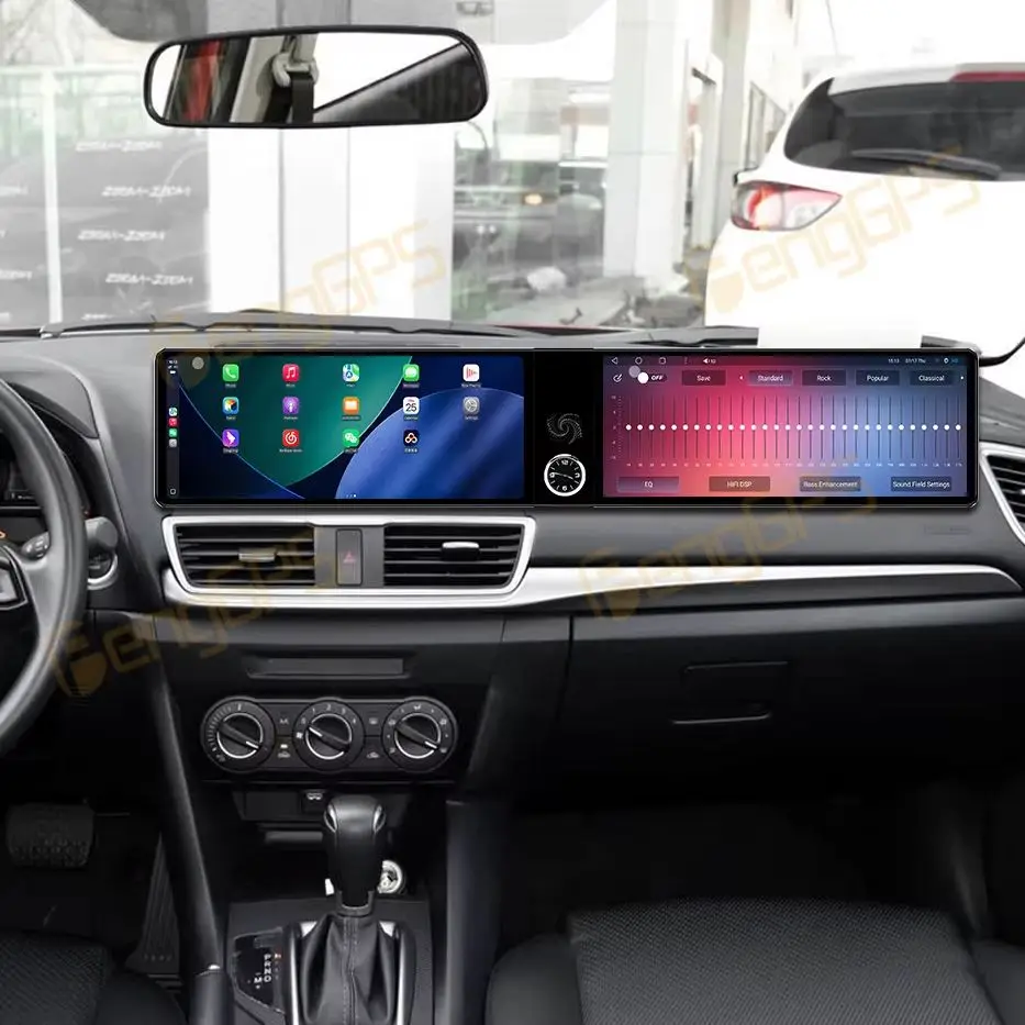 

Carplay Dual 12.3" Screen Car Radio For Mazda Axela 2014-2019 Android 13 Multimedia Player GPS Navigation Auto DSP Head Unit