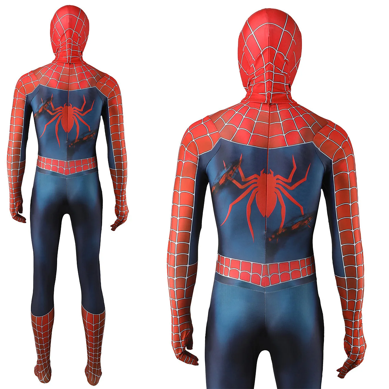 スパイダーマン コスプレ バトルダメージレイミースパイダーマンコスプレスパイダー大人用