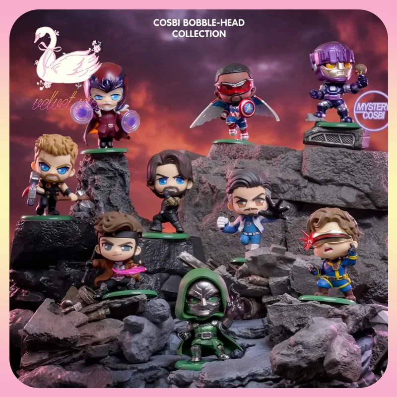 Original Hot Toys Marvel Avengers 5: Doomsday Cosbi Bobble-Head Sammelbox, Blindbox, Actionfiguren, Dekorationen, Sammlerstücke, Spielzeug, Geschenke