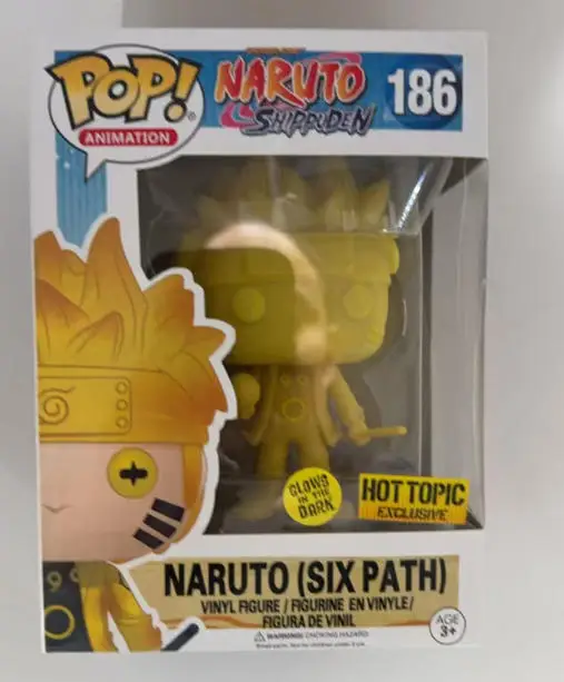 Funko Pop Naruto Seis Caminos 186 #   Naruto Seis Caminos 186 #   Figuras de Vinilo que Brillan en la Oscuridad, Colección de Juguetes, Muñecas, Regalos