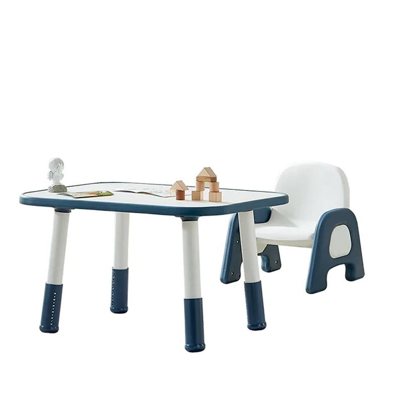 

Custom Multi-Purpose 4 in 1 PVC Material Children Desks and Chairs for Kids
