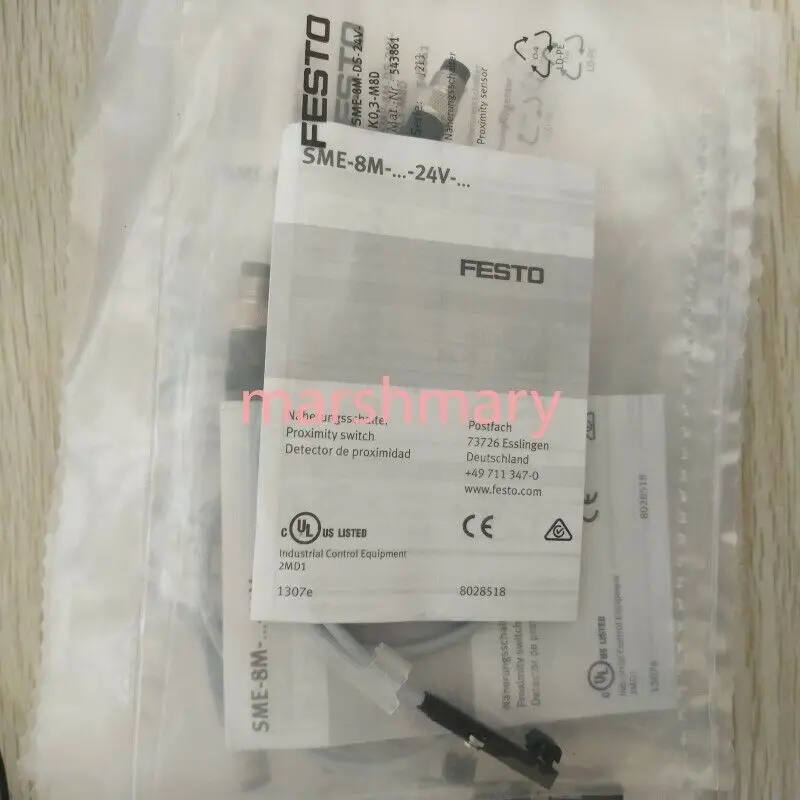 

1pc New Festo SME-8M-DS-24V-K-0,3-M8D 543861 Switch SME-8M-DS-24V-K-0.3-M8D